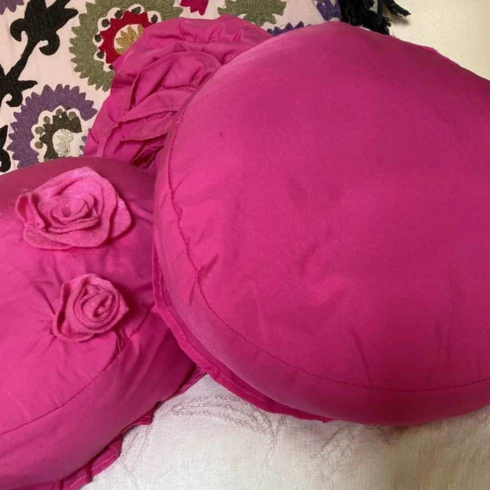 Pottery, barn, kids Pink blossom pillows